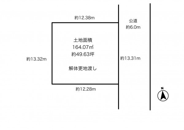 豊田市前山町、土地の間取り画像です