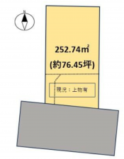 豊田市亀首町、土地の間取り画像です