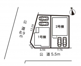 豊田市小坂町、新築一戸建ての画像です