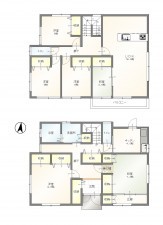 豊田市上原町、中古一戸建ての間取り画像です