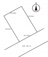 豊田市野見山町、土地の間取り画像です