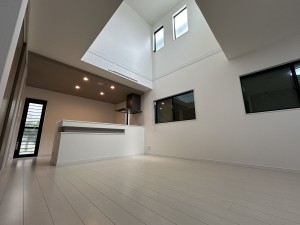 豊田市明和町、新築一戸建ての居間画像です