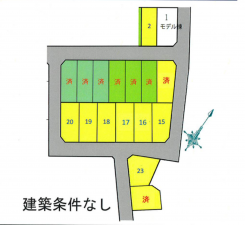 豊田市大林町、土地の間取り画像です