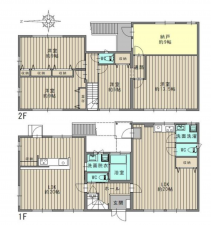 豊田市若林東町、中古一戸建ての間取り画像です