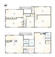 豊田市若林東町、中古一戸建ての間取り画像です