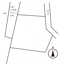 豊田市水源町、土地の間取り画像です