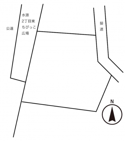 豊田市水源町、土地の間取り画像です