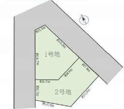 豊田市市木町、土地の間取り画像です