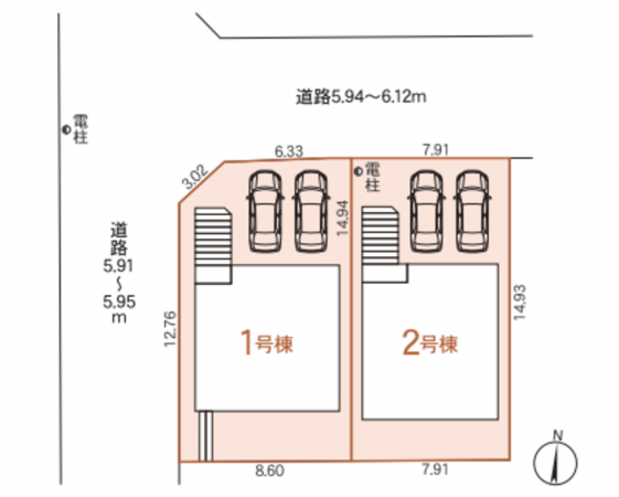 豊田市宝来町、新築一戸建ての画像です