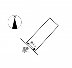 豊田市大林町、土地の間取り画像です