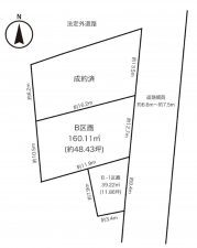 豊田市扶桑町、土地の間取り画像です