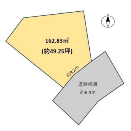 豊田市野見山町、土地の間取り画像です