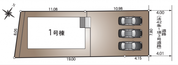 豊田市西中山町、新築一戸建ての画像です