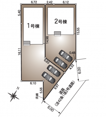 豊田市豊栄町、新築一戸建ての画像です