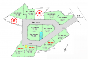 豊田市平戸橋町、土地の間取り画像です