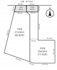 豊田市新生町、土地の間取り画像です