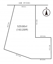 豊田市新生町、土地の間取り画像です