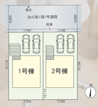 豊田市宝来町、新築一戸建ての画像です