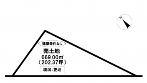 豊田市志賀町、土地の間取り画像です