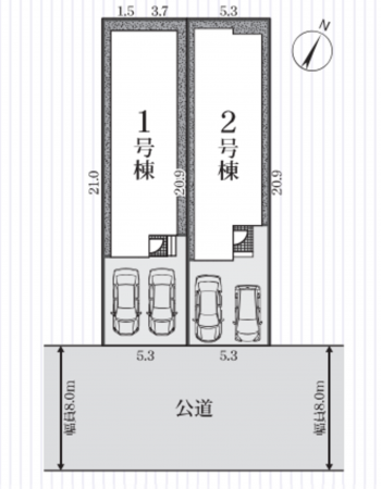 豊田市住吉町、新築一戸建ての画像です