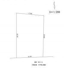 豊田市平芝町、土地の間取り画像です