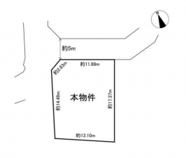豊田市室町、土地の間取り画像です