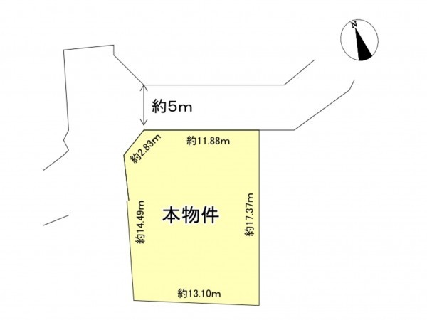 豊田市室町、土地の間取り画像です