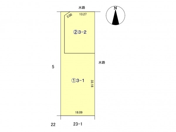 豊田市丸山町、土地の間取り画像です