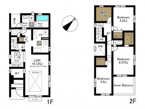 豊田市丸山町、新築一戸建ての間取り画像です