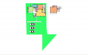 豊田市竹町、中古一戸建ての間取り画像です