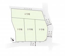 豊田市上野町、土地の間取り画像です