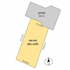 豊田市青木町、土地の間取り画像です