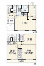 豊田市大林町、中古一戸建ての間取り画像です