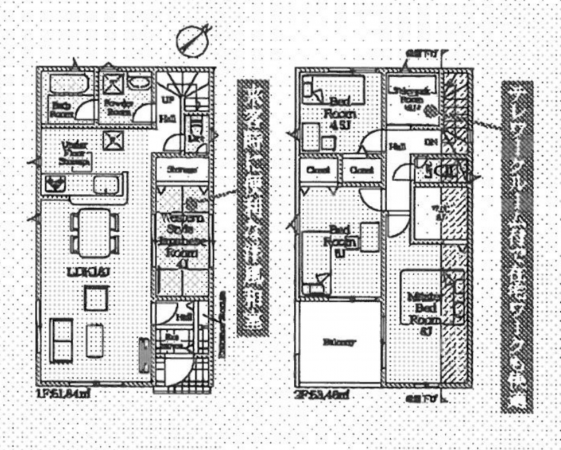 豊田市野見山町、新築一戸建ての間取り画像です