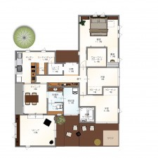 豊田市扶桑町、新築一戸建ての間取り画像です