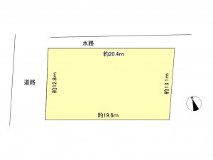 豊田市大林町、土地の間取り画像です