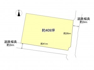 豊田市保見町、土地の間取り画像です