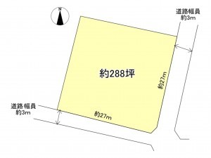 豊田市保見町、土地の間取り画像です