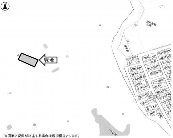 豊田市保見町、土地の間取り画像です