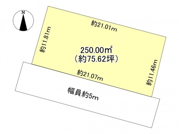 豊田市若林東町、土地の間取り画像です