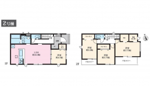 豊田市美里、新築一戸建ての間取り画像です