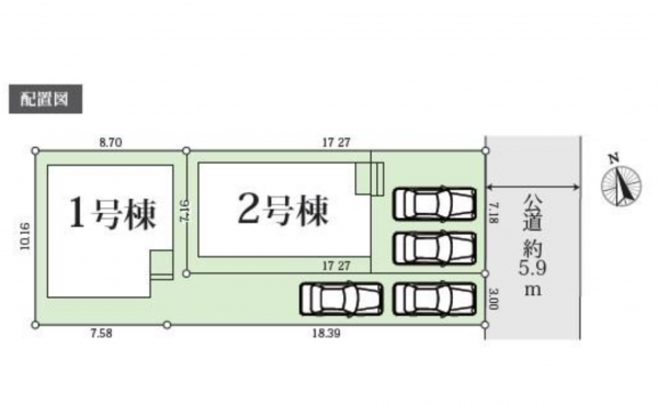 豊田市美里、新築一戸建ての画像です