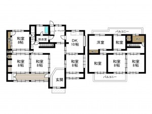 豊田市泉町、中古一戸建ての間取り画像です