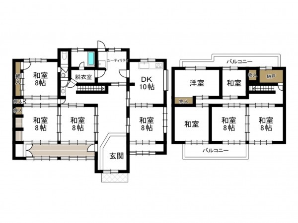豊田市泉町、中古一戸建ての間取り画像です
