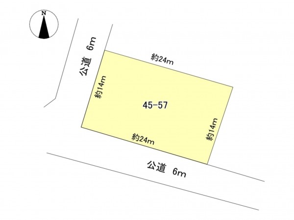 豊田市四郷町、土地の間取り画像です