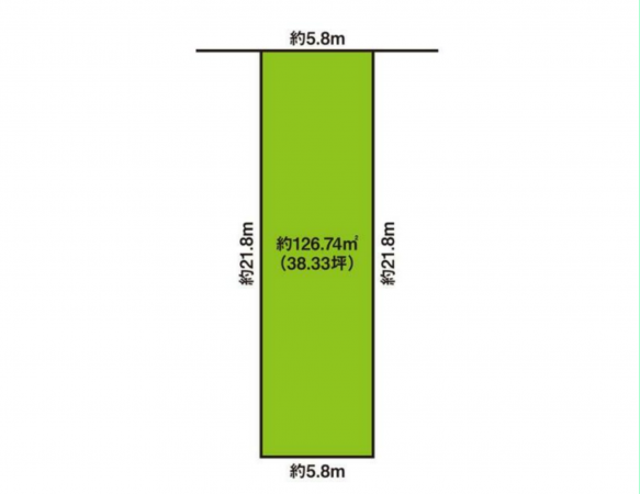 豊田市陣中町、土地の間取り画像です