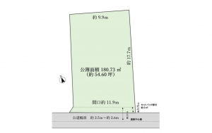豊田市小坂町、土地の間取り画像です