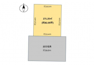 豊田市五ケ丘、土地の間取り画像です