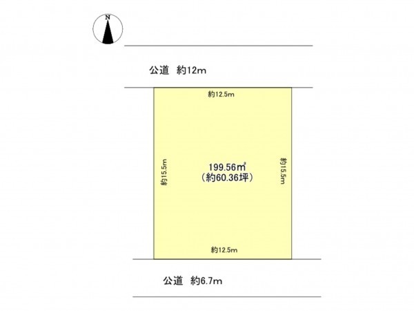 豊田市亀首町、土地の間取り画像です