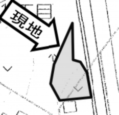 豊田市本地町、土地の間取り画像です